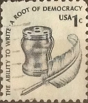 Sellos de America - Estados Unidos -  Intercambio 0,20 usd 1 cents. 1977