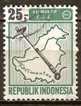 Sellos de Asia - Indonesia -  Instrumentos Musicales. Keledi.