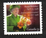 Stamps : America : Canada :  La reina Isabel II, feliz cumpleaños !, 21 de abril 1926