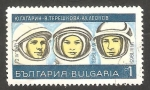 Sellos de Europa - Bulgaria -  1544 - Gagarine, Terechkova y Leonov