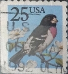 Stamps United States -  Intercambio 0,20 usd 25 cents. 1988