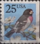 Stamps United States -  Intercambio 0,20 usd 25 cents. 1988