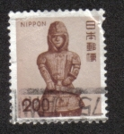 Stamps Japan -  Haniwa (guerrero estatua)