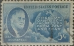 Stamps United States -  Intercambio 0,20 usd 5 cents. 1946