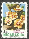 Stamps Nicaragua -  962 - Flor silvestre