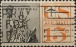 Sellos de America - Estados Unidos -  Intercambio 0,20 usd 15 cents. 1961