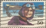Stamps United States -  Intercambio 0,25 usd 50 cents. 1991