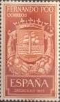 Stamps Spain -  Intercambio cxrf 0,25 usd 1 peseta 1965
