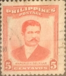 Stamps : Asia : Philippines :  Intercambio 0,20 usd 5 cents. 1952