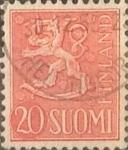 Stamps Finland -  Intercambio crxf 0,20 usd 20 m. 1956