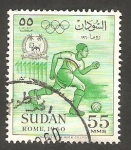 Stamps : Africa : Sudan :   130 - Olimpiadas de Roma