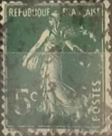 Stamps France -  Intercambio 0,25 usd 5 cents. 1907