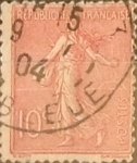 Stamps France -  Intercambio 0,40 usd 10 cents. 1903
