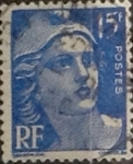 Stamps France -  Intercambio 0,20 usd 15 francos  1951