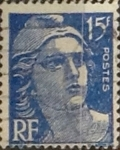 Stamps France -  Intercambio 0,20 usd 15 francos  1951