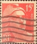 Stamps France -  Intercambio 0,20 usd 15 francos  1949