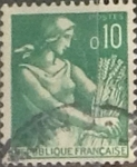 Stamps France -  Intercambio 0,20 usd 10 cents. 1960