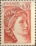 Stamps France -  Intercambio 0,20 usd 10 cents. 1977