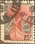 Stamps France -  Intercambio 0,20 usd 25 francos 1959