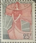 Sellos de Europa - Francia -  Intercambio 0,20 usd 25 francos 1959