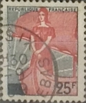 Sellos de Europa - Francia -  Intercambio 0,20 usd 25 francos 1959