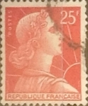 Stamps France -  Intercambio 0,20 usd 25 francos 1959
