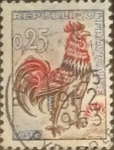Stamps France -  Intercambio 0,20 usd 25 cents. 1962