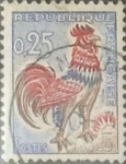 Stamps France -  Intercambio 0,20 usd 25 cents. 1962