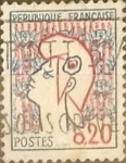 Stamps France -  Intercambio 0,20 usd 20 cents. 1961