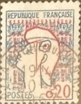 Sellos del Mundo : Europa : Francia : Intercambio 0,20 usd 20 cents. 1961