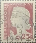 Stamps France -  Intercambio 0,20 usd 25 cents. 1960