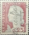 Stamps France -  Intercambio 0,20 usd 25 cents. 1960