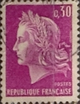 Stamps France -  Intercambio 0,20 usd 30 cents. 1967