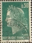 Stamps France -  Intercambio 0,20 usd 30 cents. 1969