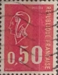 Stamps France -  Intercambio 0,20 usd 50 cents. 1971