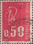 Stamps France -  Intercambio 0,20 usd 50 cents. 1971