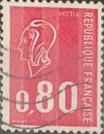 Stamps France -  Intercambio 0,20 usd 80 cents. 1974