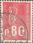 Stamps France -  Intercambio 0,20 usd 80 cents. 1974