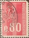 Stamps France -  Intercambio 0,20 usd 80 cents. 1974