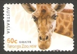 Stamps Australia -  3680 - Jirafa