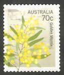 Sellos de Oceania - Australia -  Flor amarilla