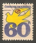 Sellos de Europa - Checoslovaquia -  2076 - Paloma y emblema