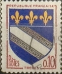 Stamps France -  Intercambio 0,20 usd 10 cents. 1963
