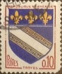 Stamps France -  Intercambio 0,20 usd 10 cents. 1963