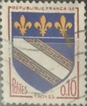 Stamps France -  Intercambio 0,20 usd 10 cents. 1963