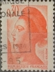 Stamps France -  Intercambio 0,20 usd 30 cents. 1982