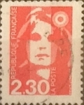 Stamps France -  Intercambio 0,20 usd 2,30 francos 1990