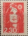 Stamps France -  Intercambio 0,20 usd 2,30 francos 1990
