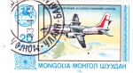 Sellos de Asia - Mongolia -  avión