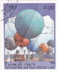 Stamps Laos -  globos aerostàticos